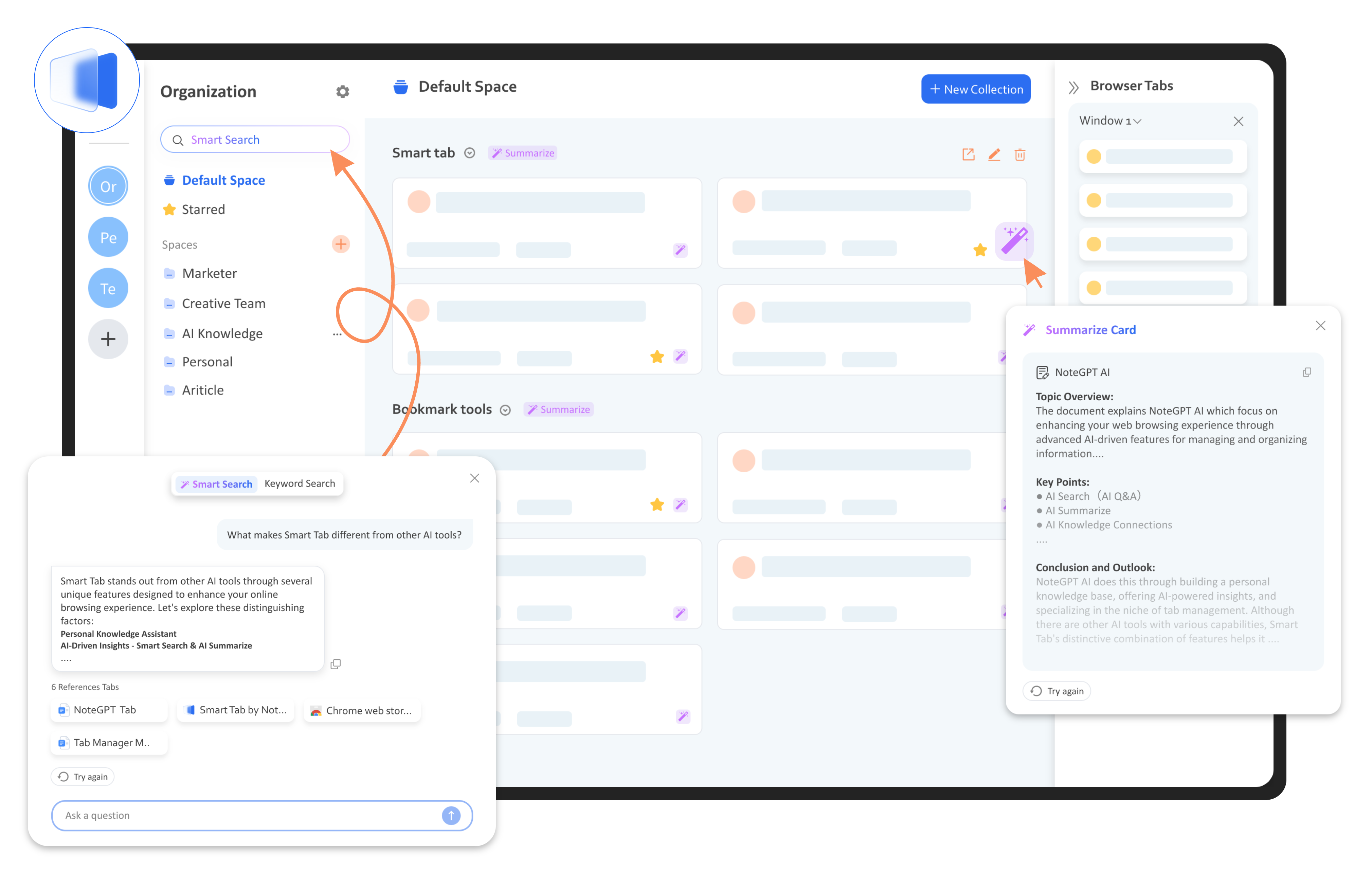 Smart Tab by NoteGPT - Your AI Knowledge
