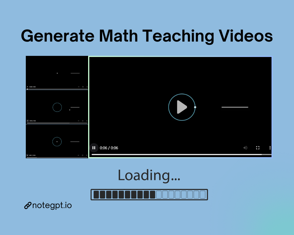 Generate Math Teaching Videos &ndash; No Editing Needed 