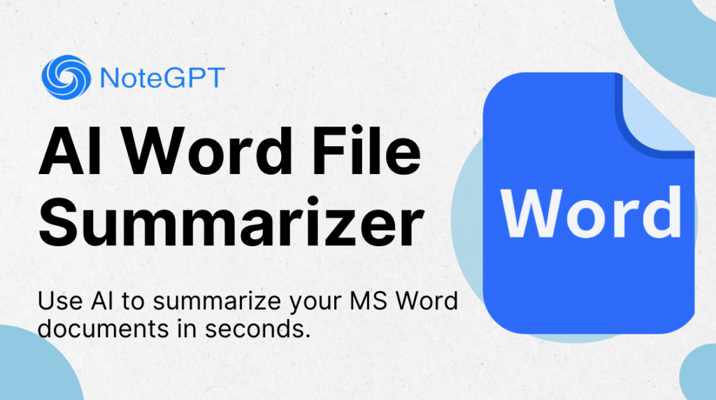 Quickly summarize Word files for free?