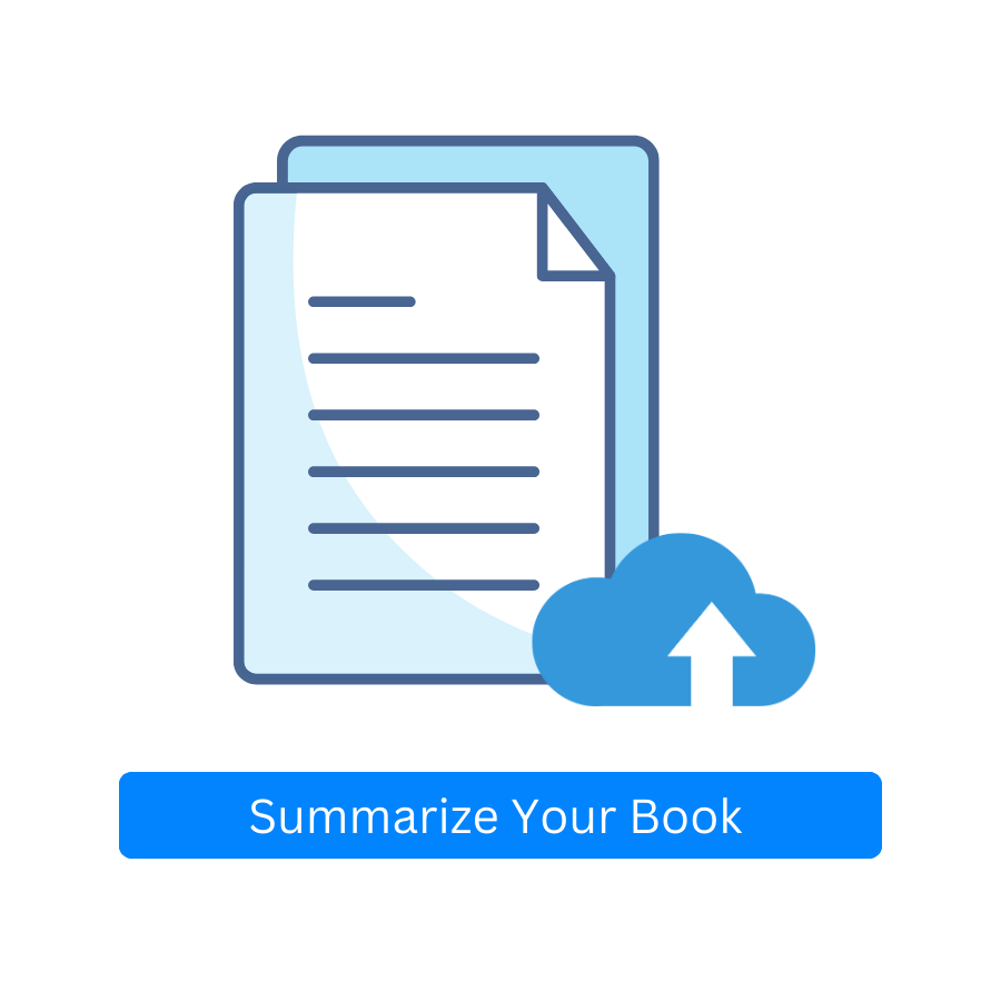 1. Upload the book file and click the "Upload & Summarize" button.