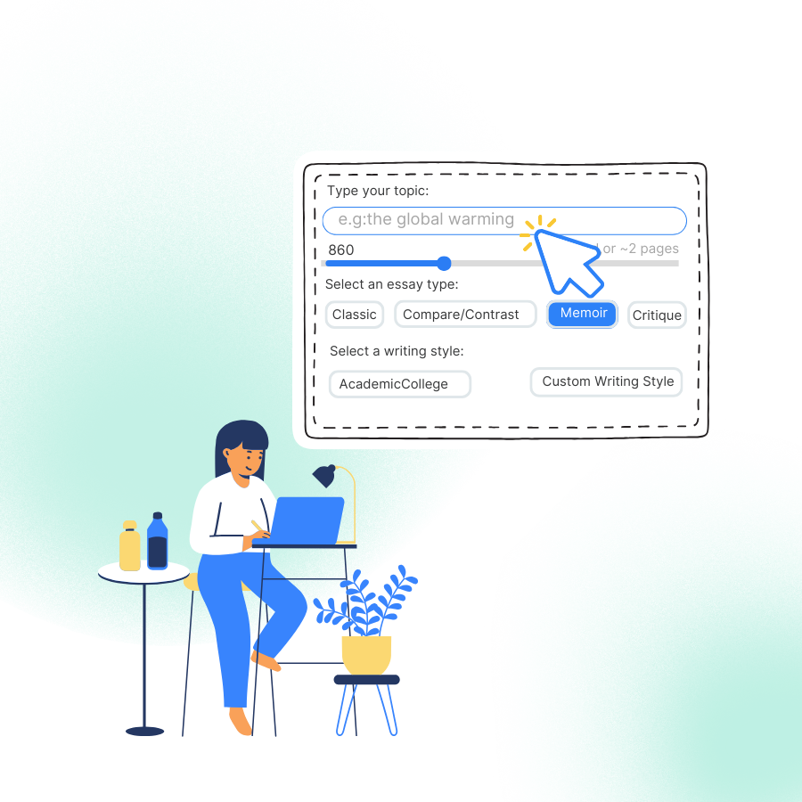 Step 1: Enter a Topic or Upload a File