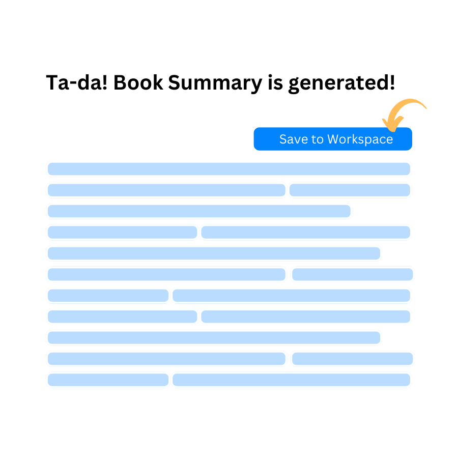 3. Save as notes or generate a mind map with your book.