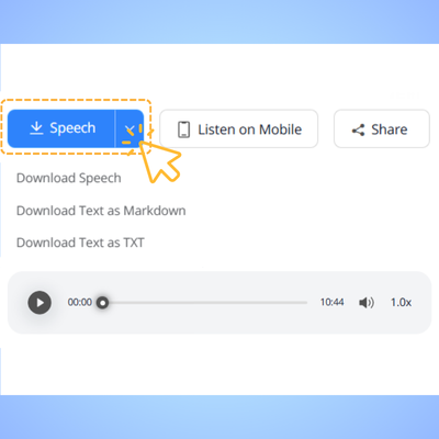 Step3: Download or Share Your Audio
