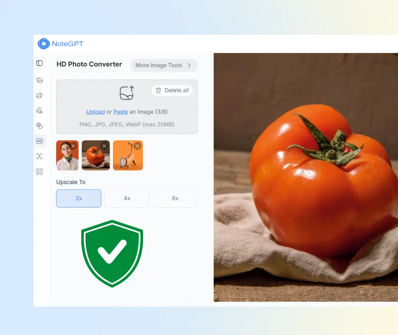 Convert Photos to HD Safe and Secure